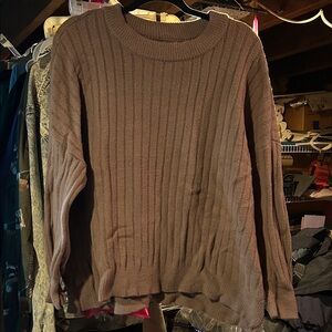 Aerie Chocolate Knit Sweater